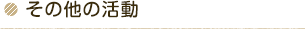 その他の活動